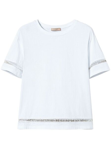  Twinset Logo-embroidered T-shirt - White 