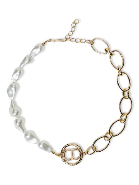  Twinset Logo-pendant Necklace - Gold 