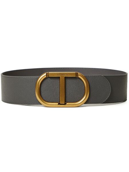  Twinset Logo-plaque Belt - Grey 