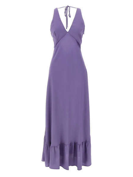  Twinset Logo-plaque Dress - Purple 