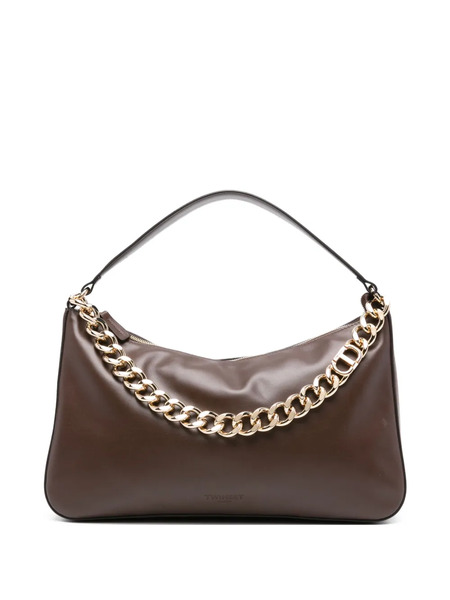  Twinset Medium Liliane Chain-embellished Shoulder Bag - Brown 
