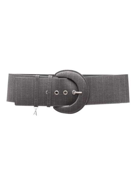  Twinset Mélange-effect Striped Belt - Grey 