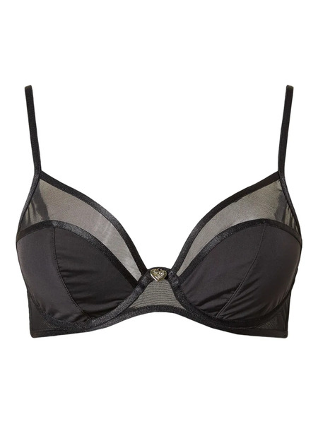  Twinset Mesh-panelled Bra - Black 