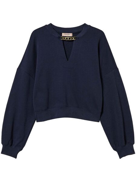  Twinset Oval T-chain Sweatshirt - Blue 