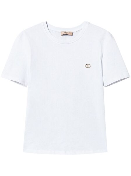  Twinset Oval T-plaque T-shirt - White 