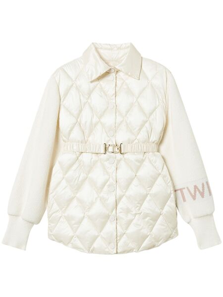  Twinset Panelled Quilted Jacket - Neutrals 