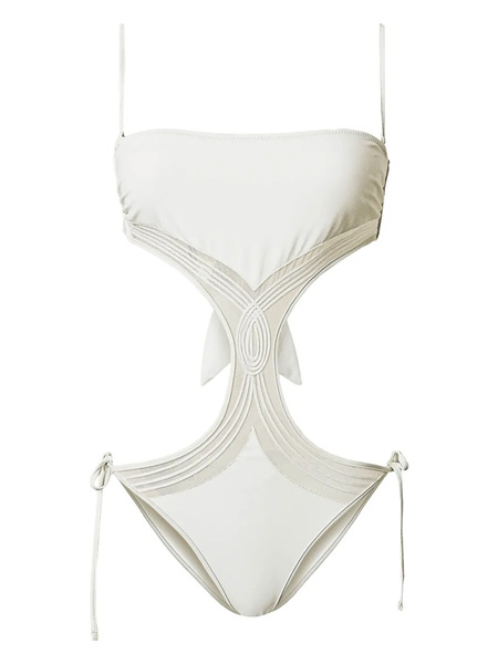  Twinset Panelled Swimsuit - White 