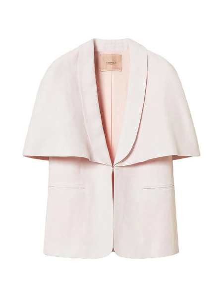  Twinset Pink Cape Jacket 