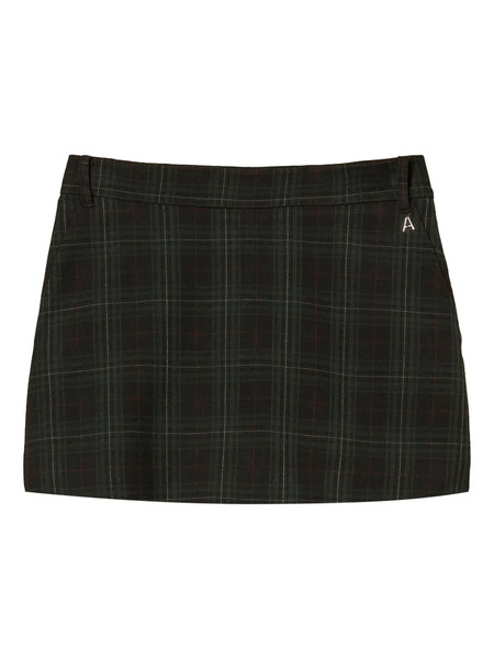  Twinset Plaid-print Panelled Skirt - 12451 Dail 