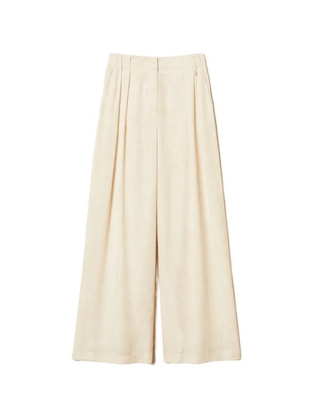  Twinset Pleat-detail Palazzo Pants - Neutrals 