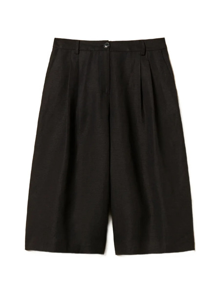  Twinset Pleated Bermuda Shorts - Black 