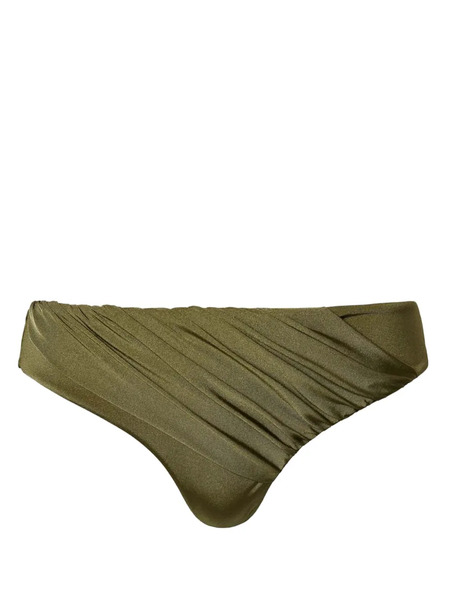  Twinset Pleated Bikini Bottom - Green 