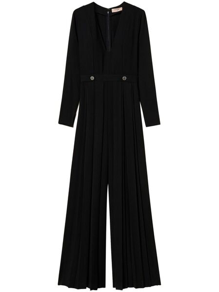  Twinset Pleated Jumpsuit - Black 