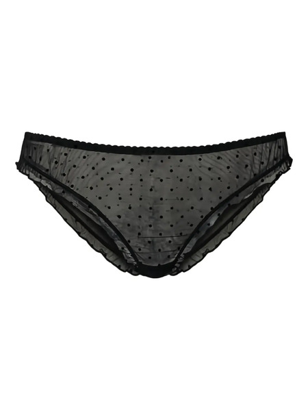  Twinset Plumetis Tulle Briefs - Black 