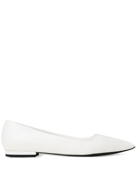  Twinset Pointed-toe Ballet Flats - White 