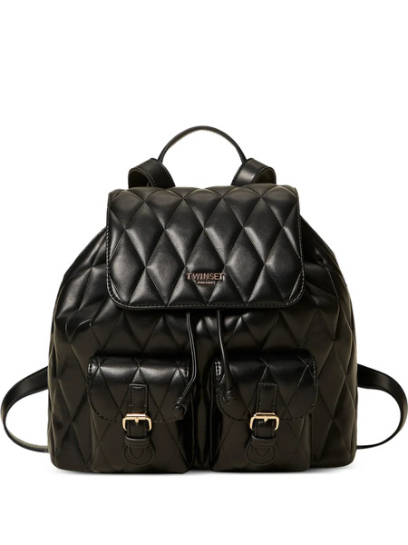  Twinset Quilted Backpack - Black 
