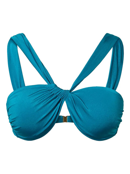  Twinset Ruched Bikini Top - Blue 