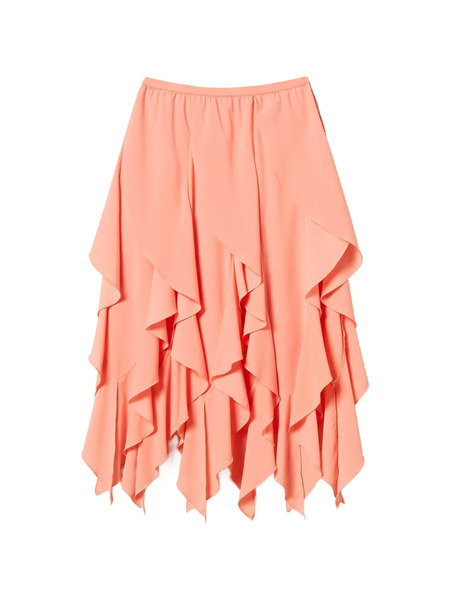  Twinset Ruffled Skirt - Orange 