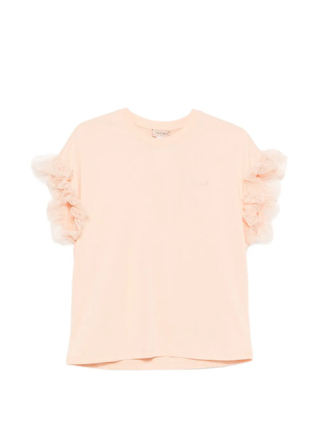  Twinset Ruffled Sleeve T-shirt - Pink 