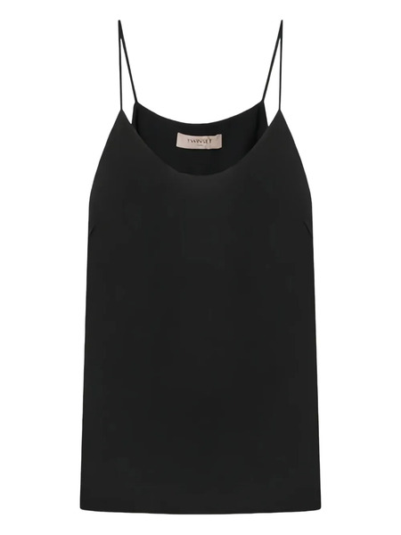  Twinset Satin Top - Black 