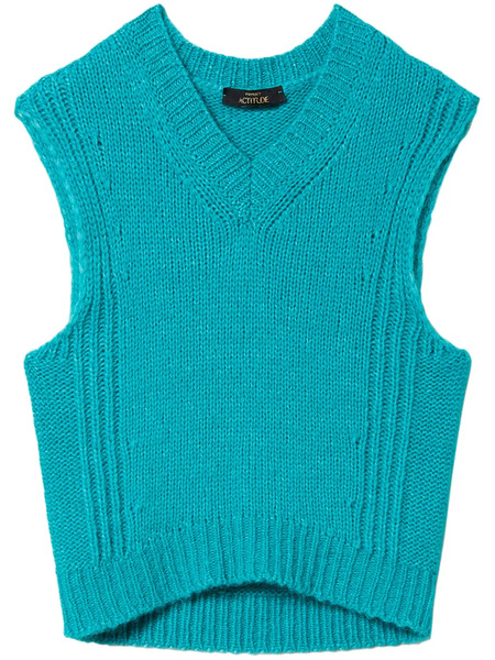  Twinset Seamless Knitted Top - Blue 