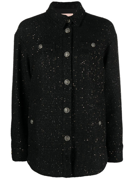  Twinset Sequin-embellished Bouclé Jacket - Black 