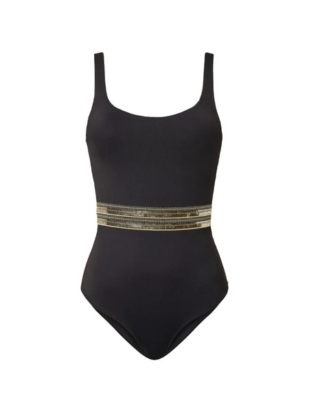  Twinset Sequin-embroidered Swimsuit - Black 
