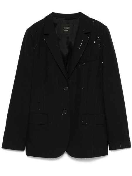  Twinset Sequined Blazer - Black 