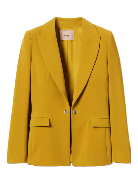  Twinset Single-breasted Blazer - Yellow 