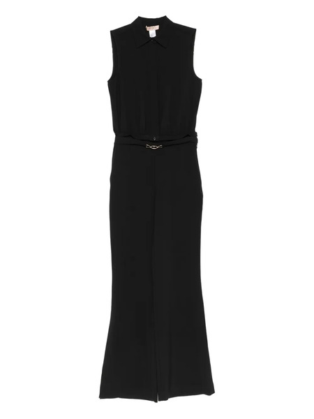  Twinset Sleeveless Belted Jumpsuit - Black 