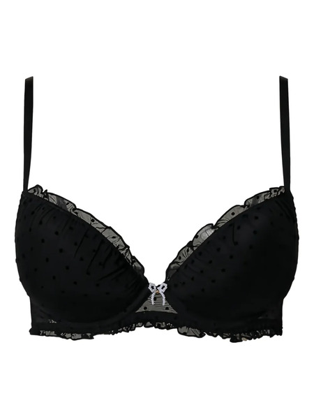  Twinset Spotted Tulle Push-up Bra - Black 