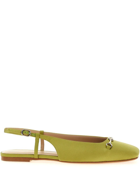  Twinset Square-toe Ballerina Shoes - Green 
