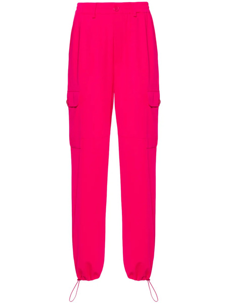  Twinset Straight-leg Crepe Cargo Trousers - Pink 