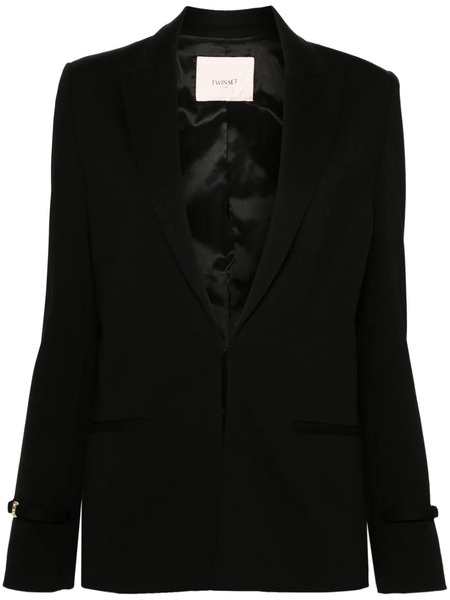  Twinset Strap-detail Blazer - Black 