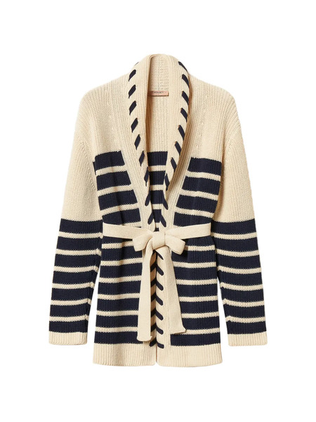  Twinset Striped Cardigan - Neutrals 