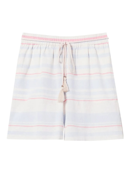  Twinset Striped Drawstring Shorts - Neutrals 