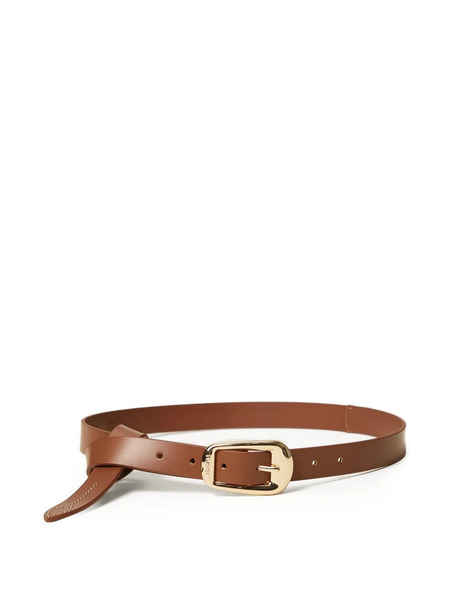  Twinset Studded Leather Belt - Brown 