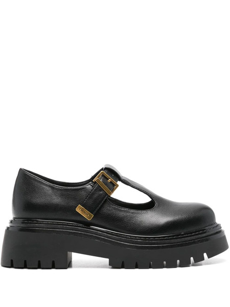  Twinset T-bar Loafers - Black 