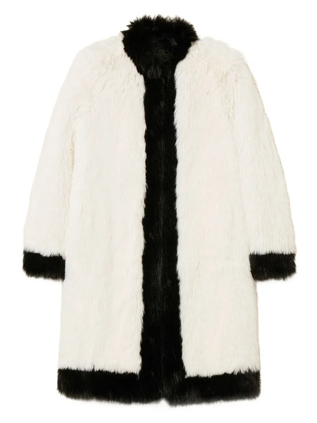  Twinset Two-tone Faux-fur Coat - White 