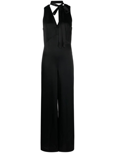  Twinset V-neck Sleeveless Jumpsuit - Black 