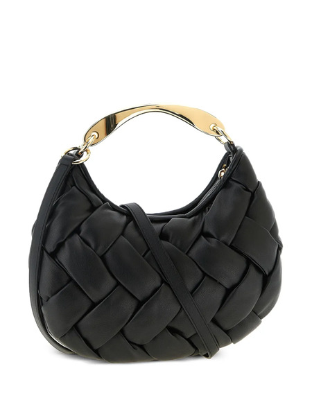  Twinset Weaved Leather-effect Tote Bag - Black 