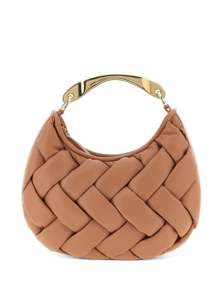  Twinset Weaved Leather-effect Tote Bag - Pink 