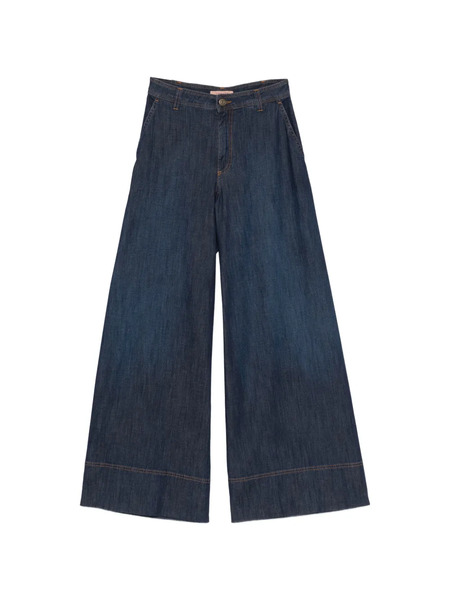  Twinset Wide-leg Cotton Jeans - Blue 