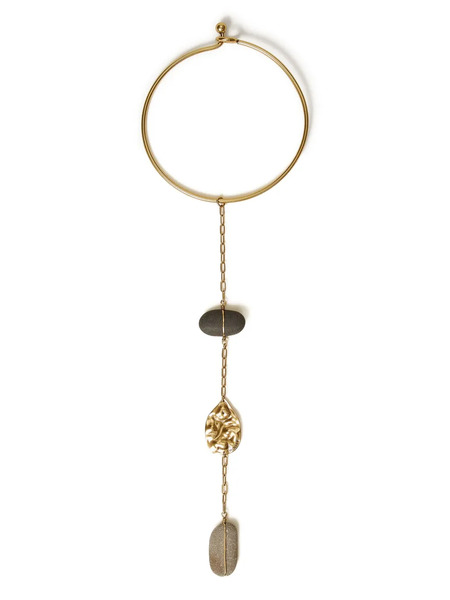  Twinset Wire-wrapped Stones Necklace - Gold 