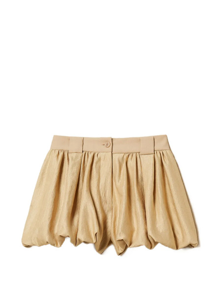  Twinset Woven Short Trousers - Gold 