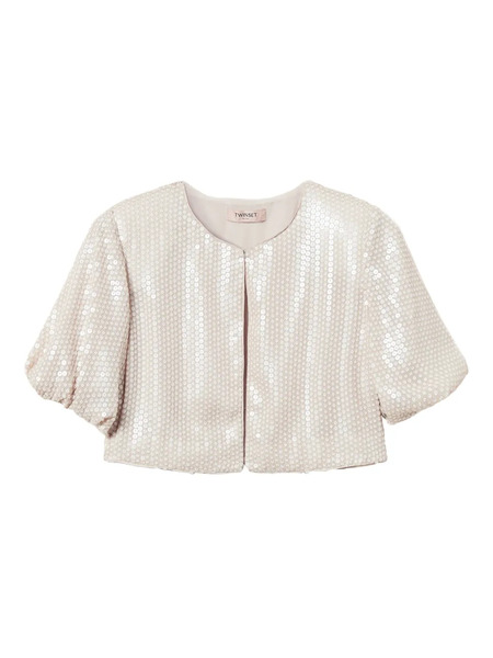  Twinset Woven Shrug Wrap - Neutrals 