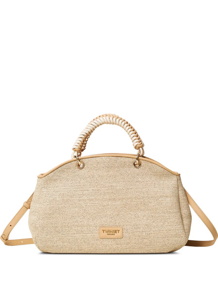  Twinset Woven Tote Bag - Neutrals 