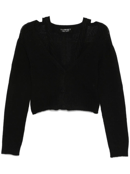  Twinset X Marco Rambaldi Cropped Cardigan - Black 