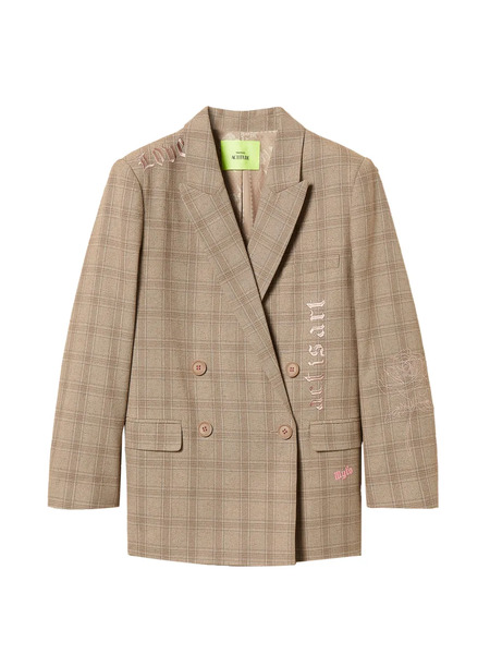  Twinset X Myfo Checked Blazer - Neutrals 