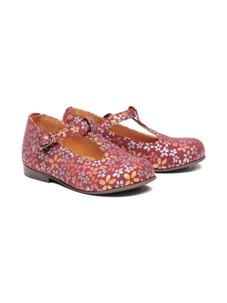  Two Con Me By Pépé Floral-patern Buckle Ballerinas - Red 